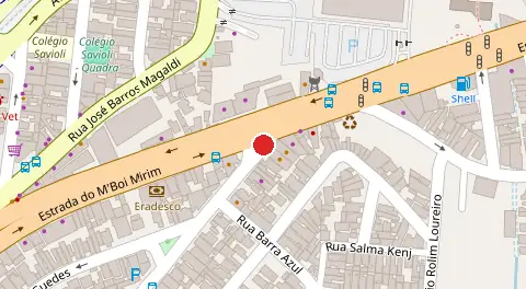 Mapa da localização