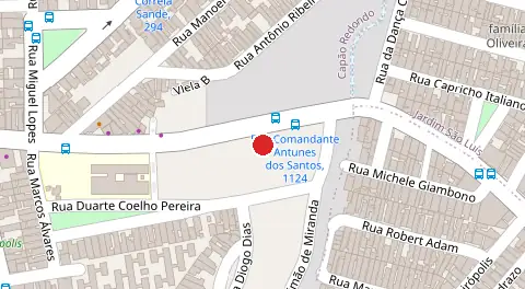 Mapa da localização