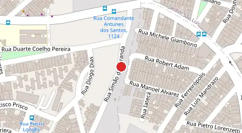 Mapa da localização