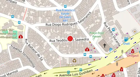 Mapa da localização