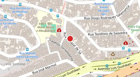 Mapa da localização