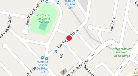 Mapa da localização