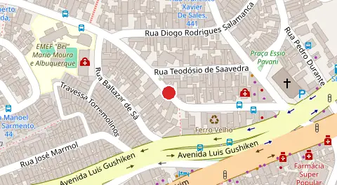 Mapa da localização