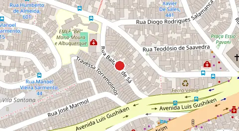Mapa da localização