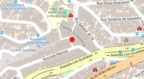 Mapa da localização