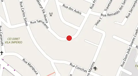 Mapa da localização