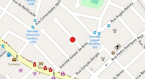 Mapa da localização