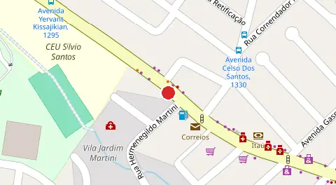 Mapa da localização