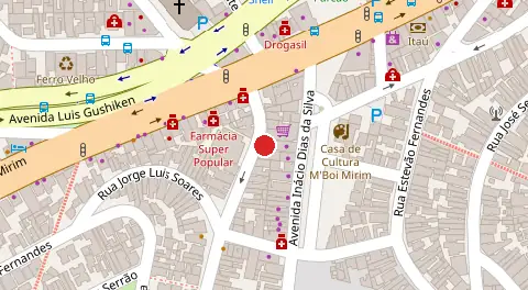 Mapa da localização