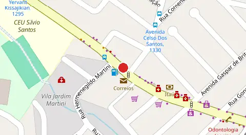 Mapa da localização