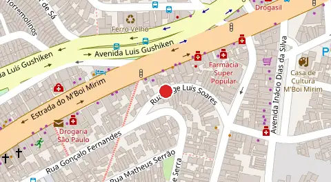 Mapa da localização