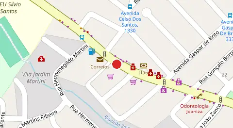 Mapa da localização