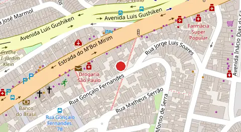 Mapa da localização