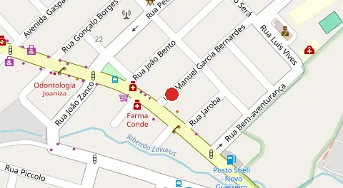 Mapa da localização