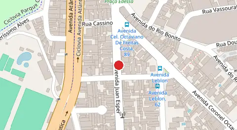 Mapa da localização