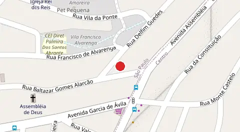 Mapa da localização