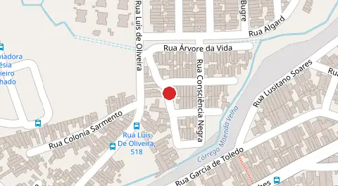 Mapa da localização