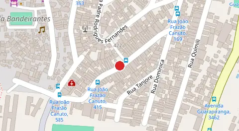 Mapa da localização