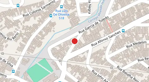 Mapa da localização