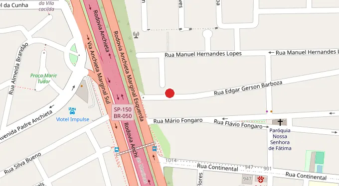 Mapa da localização