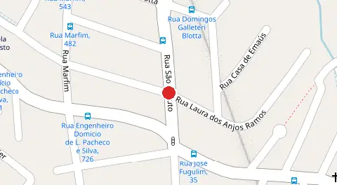 Mapa da localização