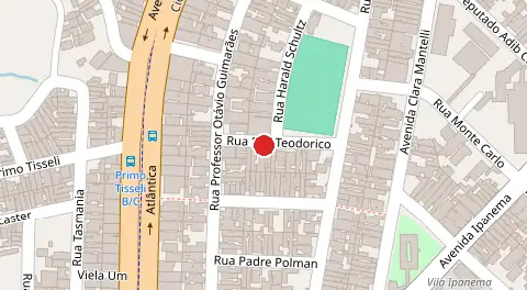 Mapa da localização