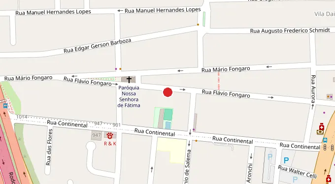 Mapa da localização
