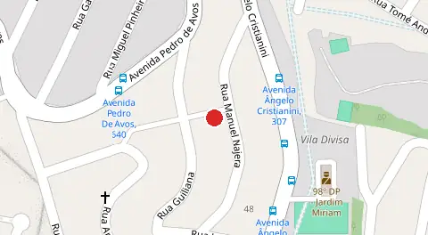 Mapa da localização