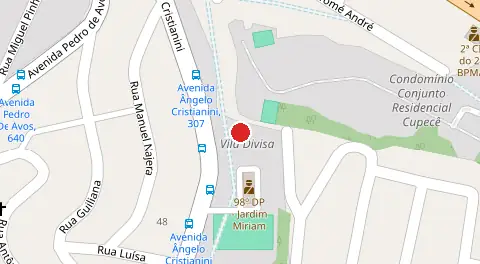 Mapa da localização