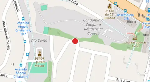 Mapa da localização