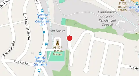 Mapa da localização
