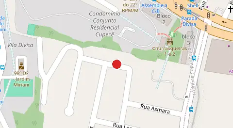 Mapa da localização