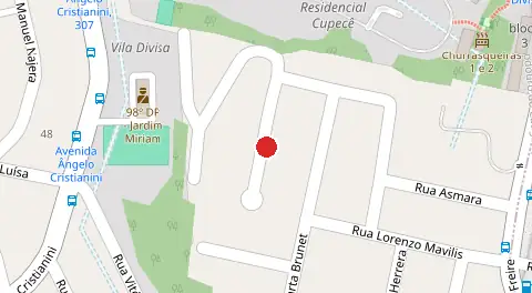 Mapa da localização