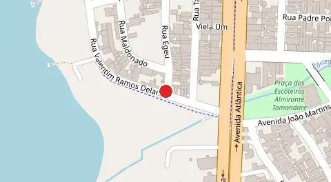 Mapa da localização