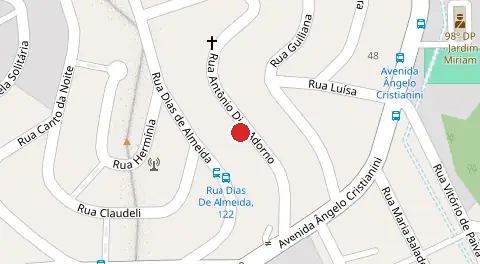 Mapa da localização