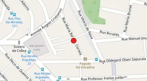 Mapa da localização