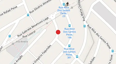 Mapa da localização