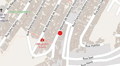 Mapa da localização