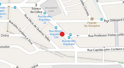 Mapa da localização