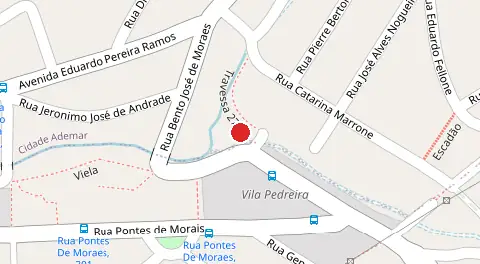 Mapa da localização