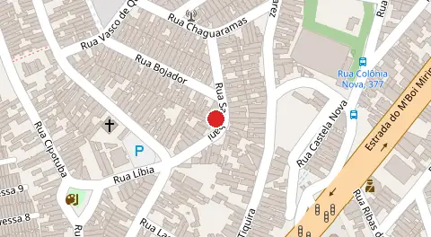 Mapa da localização
