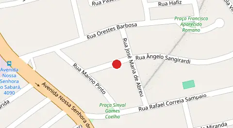 Mapa da localização