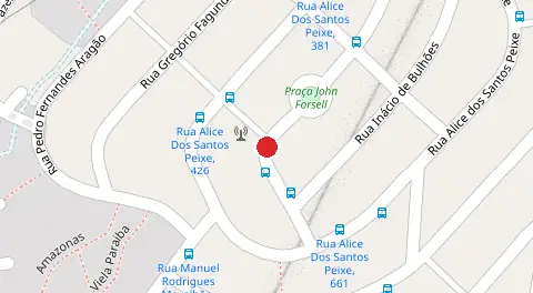 Mapa da localização