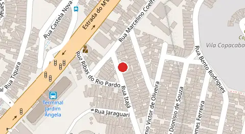 Mapa da localização
