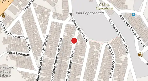 Mapa da localização