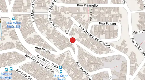 Mapa da localização