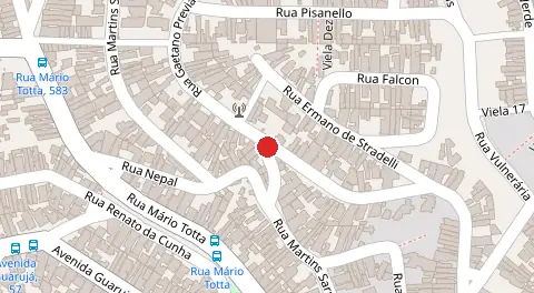 Mapa da localização