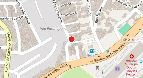 Mapa da localização