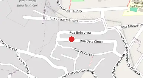 Mapa da localização