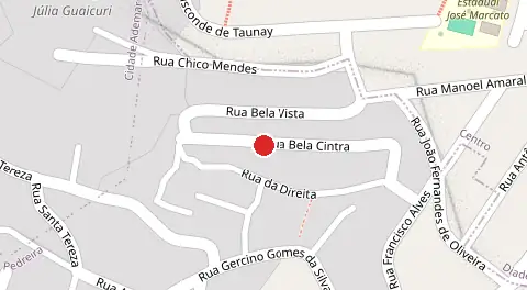 Mapa da localização